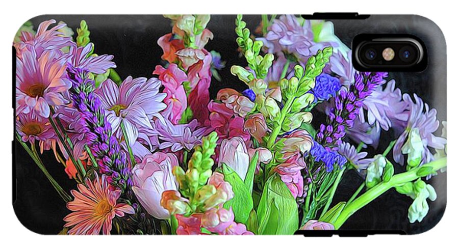 Pink Flower Bouquet - Phone Case