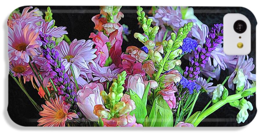 Pink Flower Bouquet - Phone Case