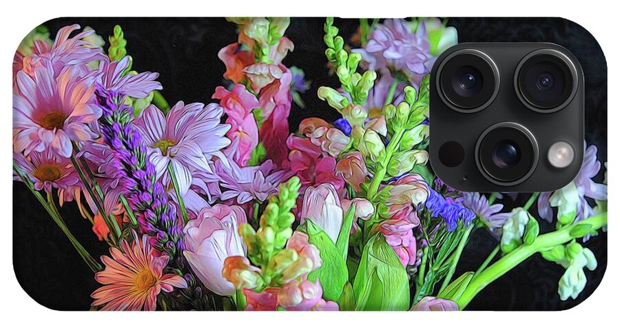 Pink Flower Bouquet - Phone Case