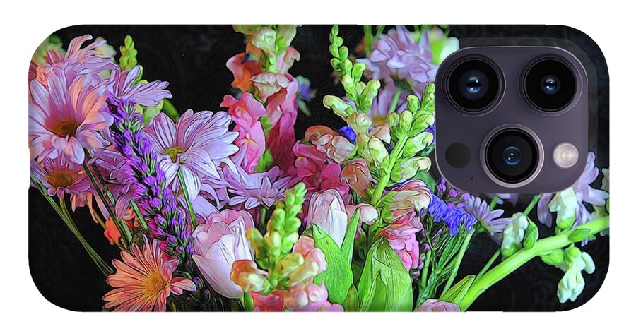 Pink Flower Bouquet - Phone Case