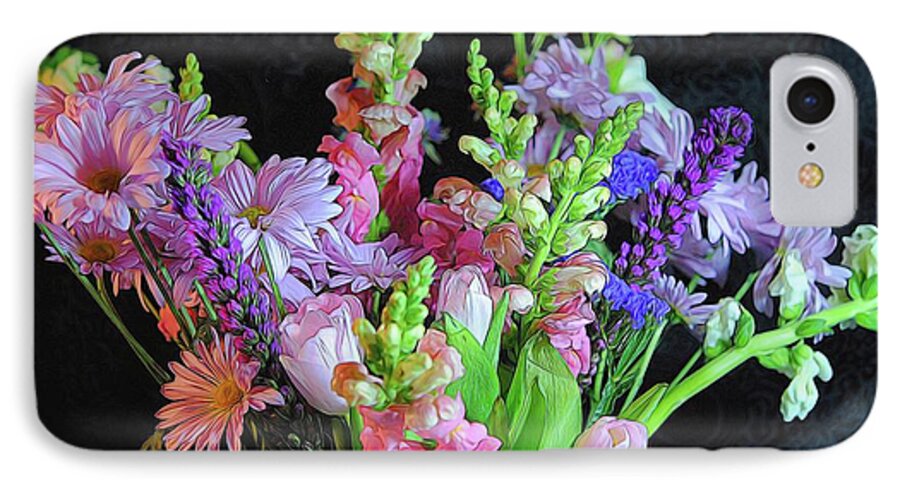Pink Flower Bouquet - Phone Case