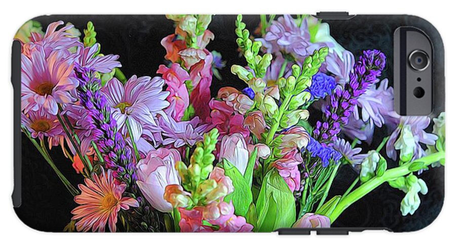 Pink Flower Bouquet - Phone Case