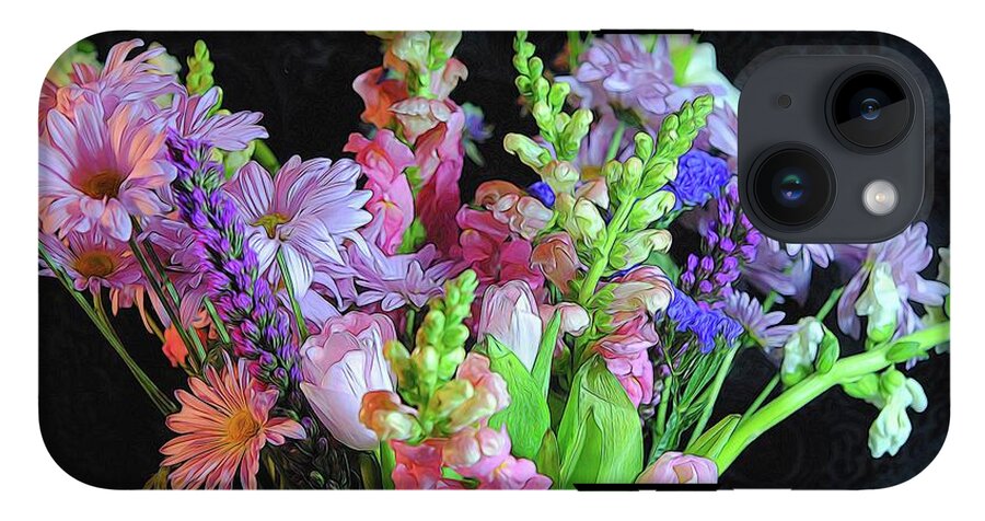 Pink Flower Bouquet - Phone Case