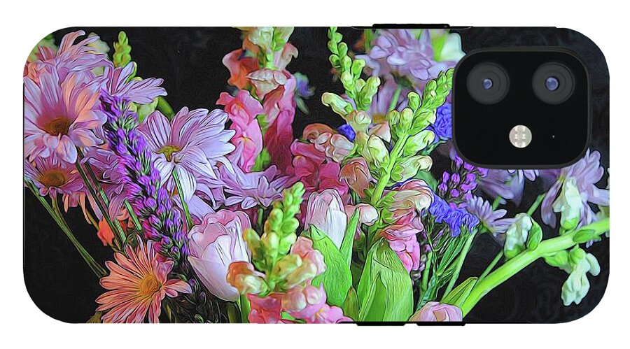 Pink Flower Bouquet - Phone Case