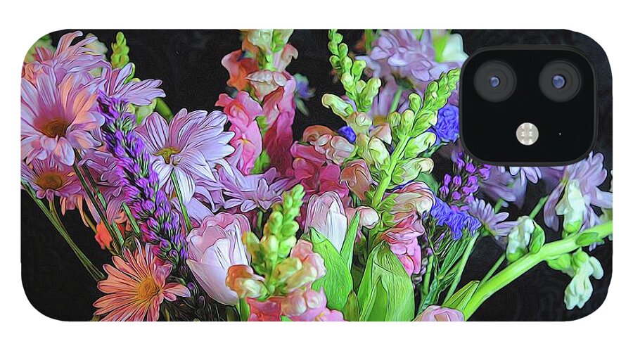 Pink Flower Bouquet - Phone Case