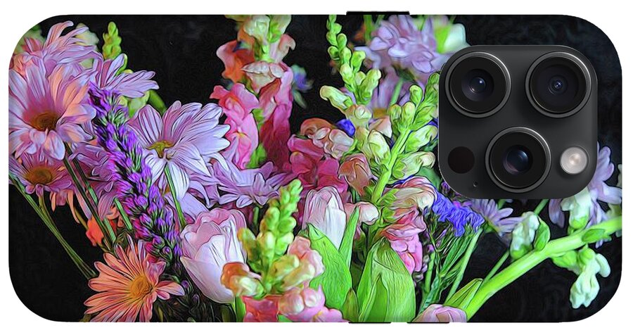 Pink Flower Bouquet - Phone Case