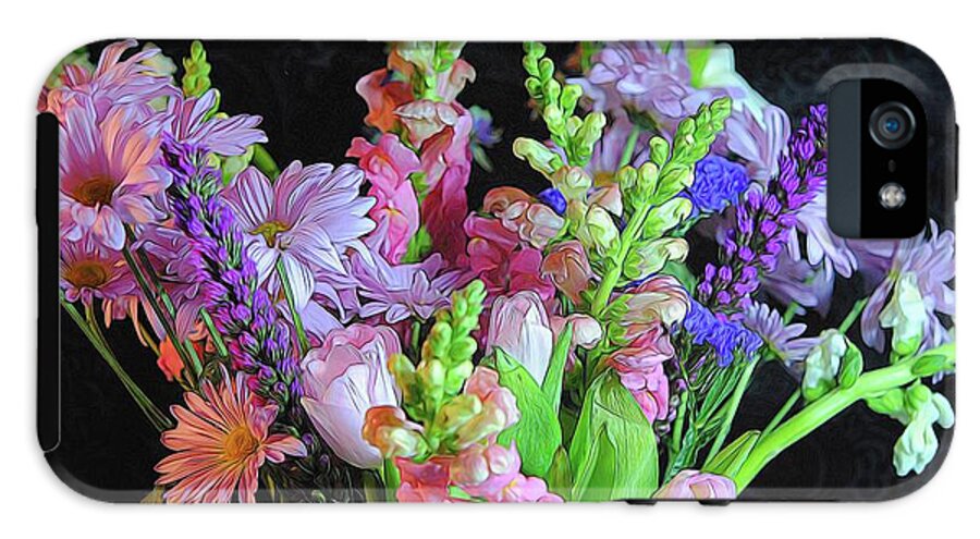Pink Flower Bouquet - Phone Case