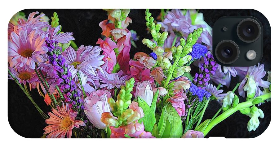 Pink Flower Bouquet - Phone Case