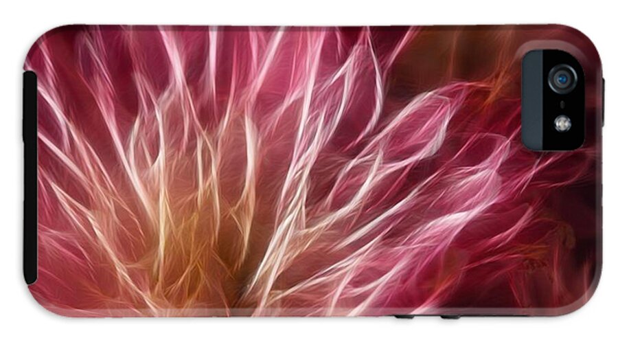 Pink Flower Lightning - Phone Case