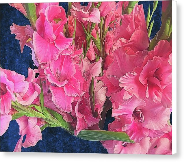 Pink Gladiolas - Canvas Print