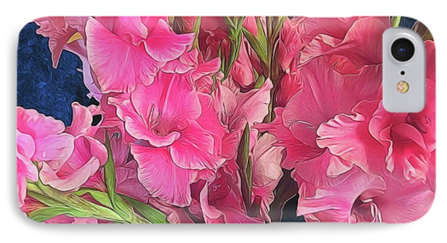 Pink Gladiolas - Phone Case