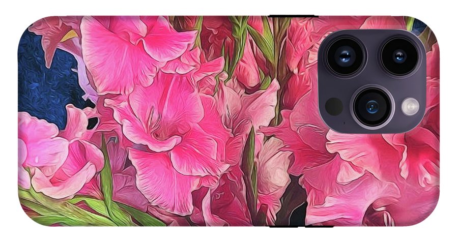 Pink Gladiolas - Phone Case