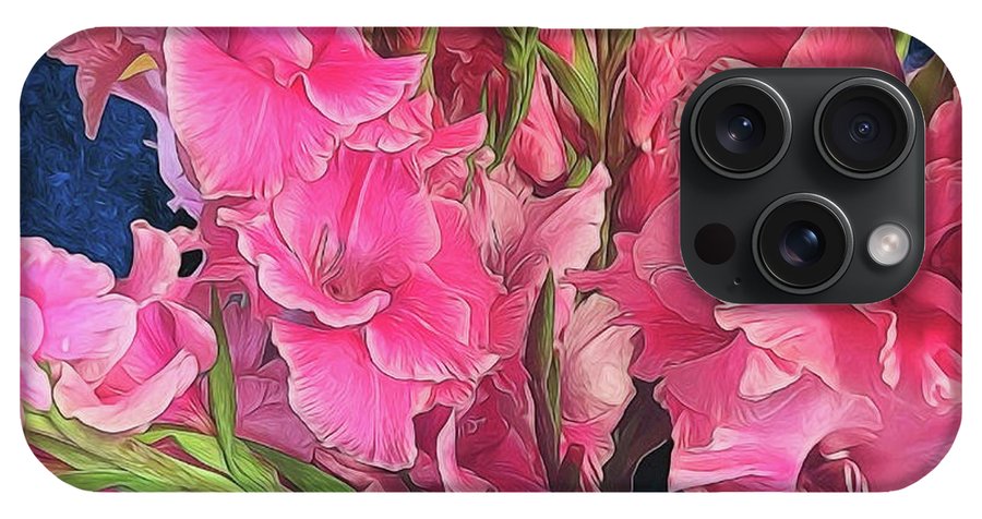 Pink Gladiolas - Phone Case