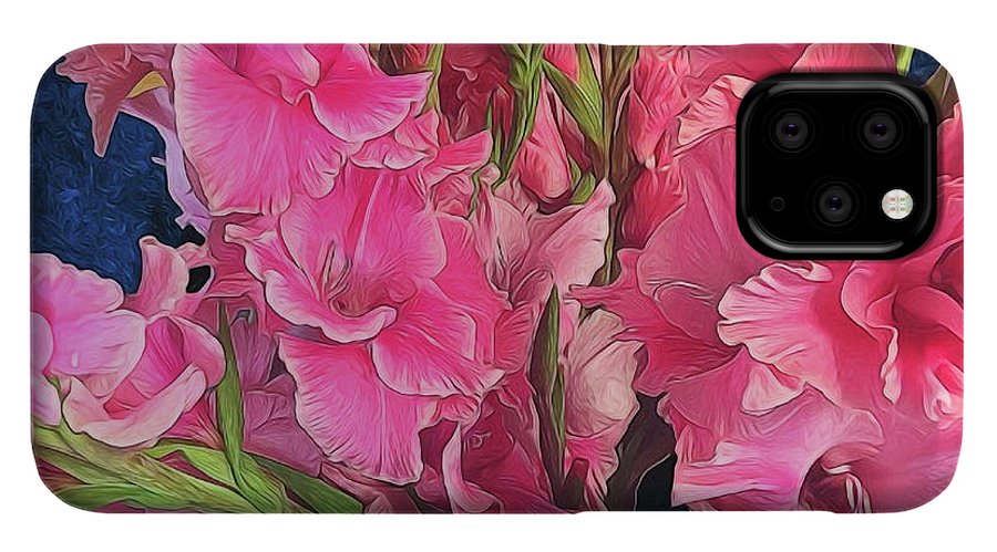 Pink Gladiolas - Phone Case