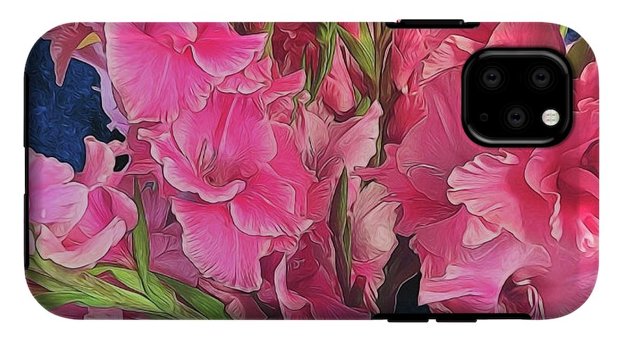 Pink Gladiolas - Phone Case