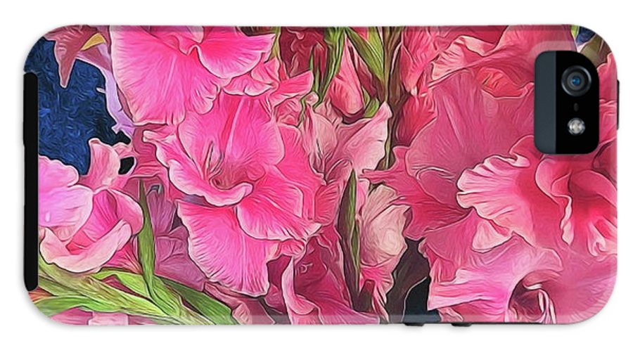 Pink Gladiolas - Phone Case