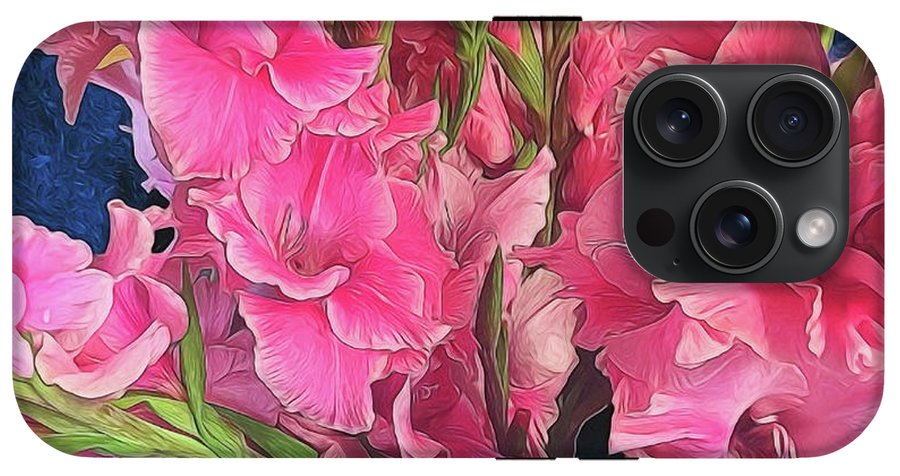 Pink Gladiolas - Phone Case