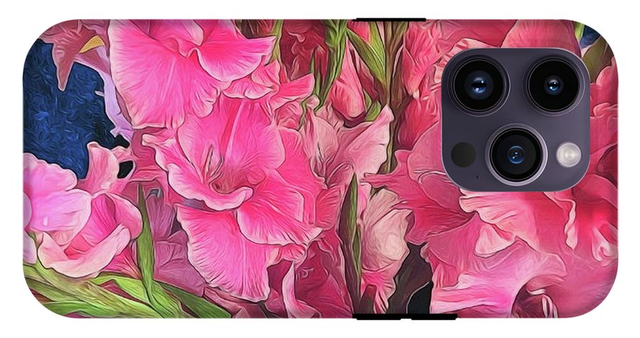 Pink Gladiolas - Phone Case