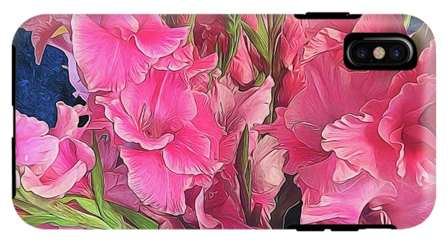 Pink Gladiolas - Phone Case