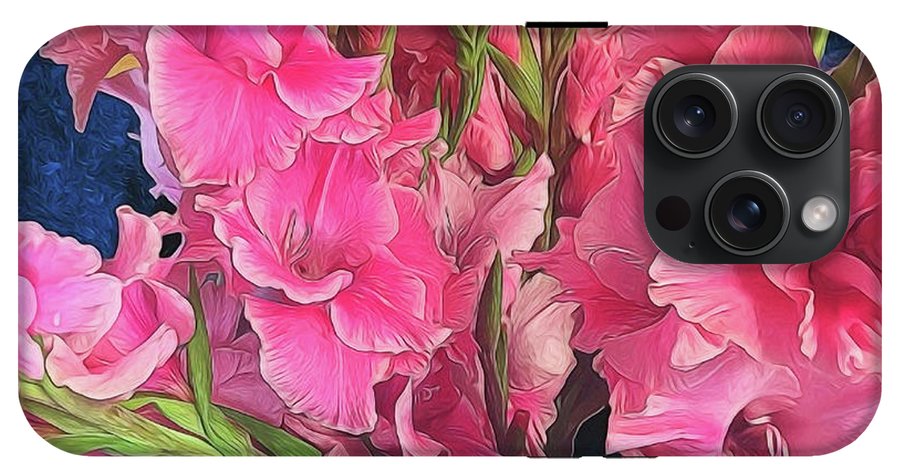 Pink Gladiolas - Phone Case