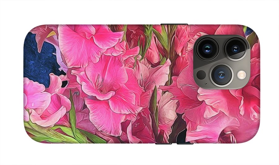Pink Gladiolas - Phone Case