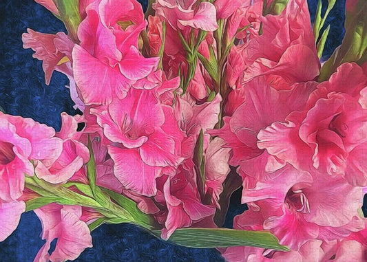 Pink Gladiolas - Puzzle