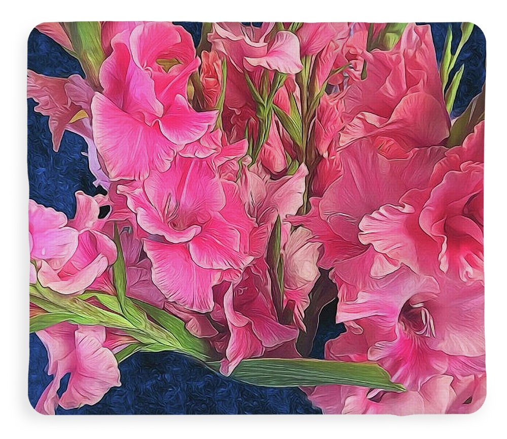 Pink Gladiolas - Blanket