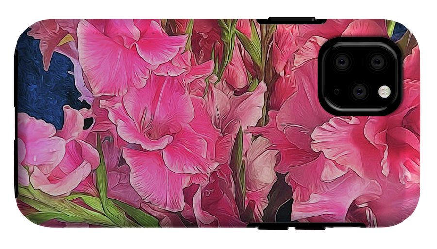 Pink Gladiolas - Phone Case