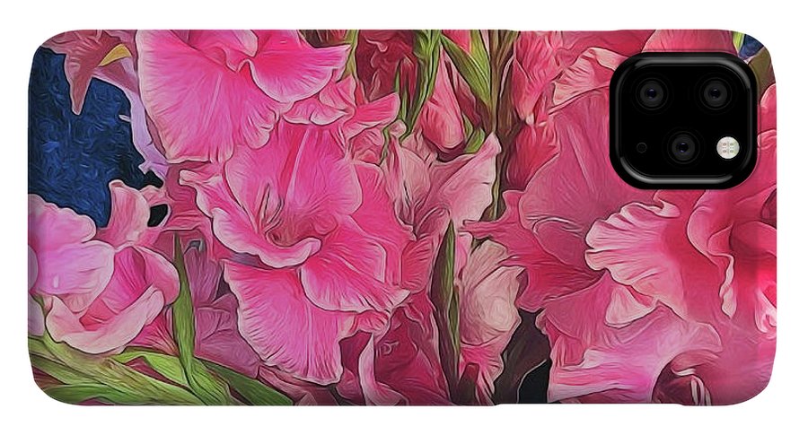 Pink Gladiolas - Phone Case