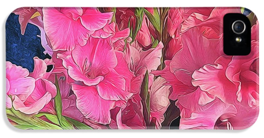 Pink Gladiolas - Phone Case