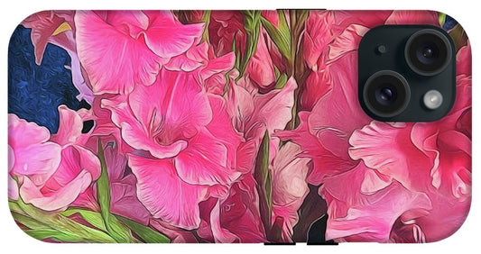 Pink Gladiolas - Phone Case