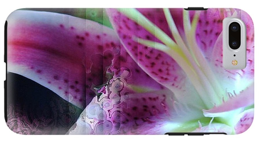 Pink Lily Abstract - Phone Case