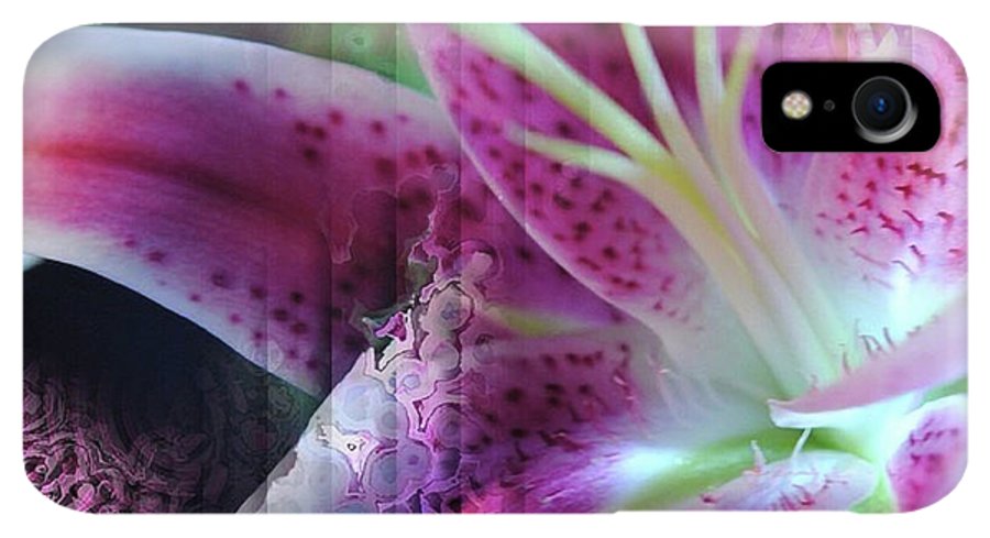 Pink Lily Abstract - Phone Case