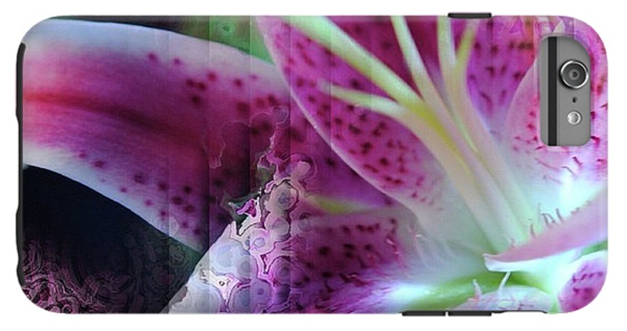 Pink Lily Abstract - Phone Case