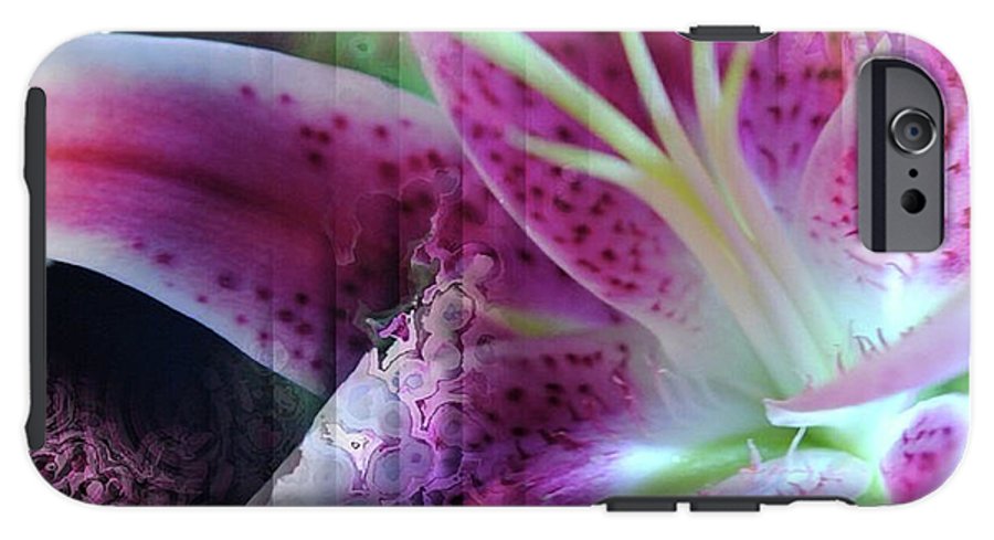 Pink Lily Abstract - Phone Case