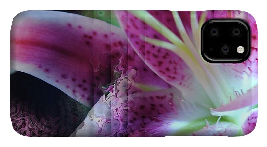 Pink Lily Abstract - Phone Case