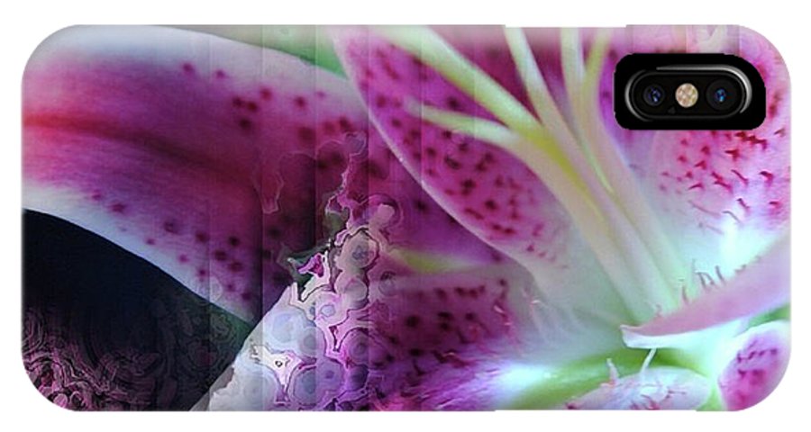 Pink Lily Abstract - Phone Case