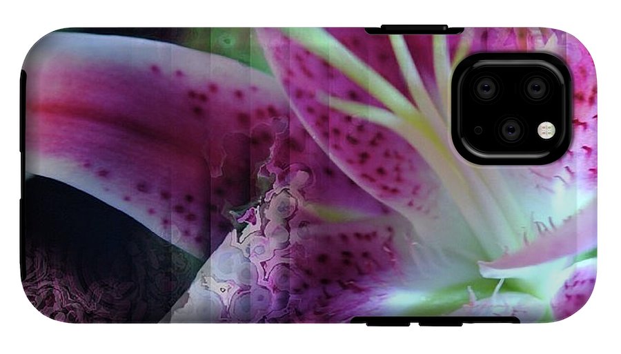 Pink Lily Abstract - Phone Case