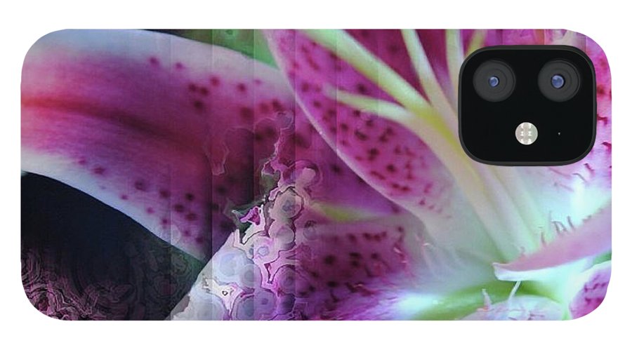 Pink Lily Abstract - Phone Case
