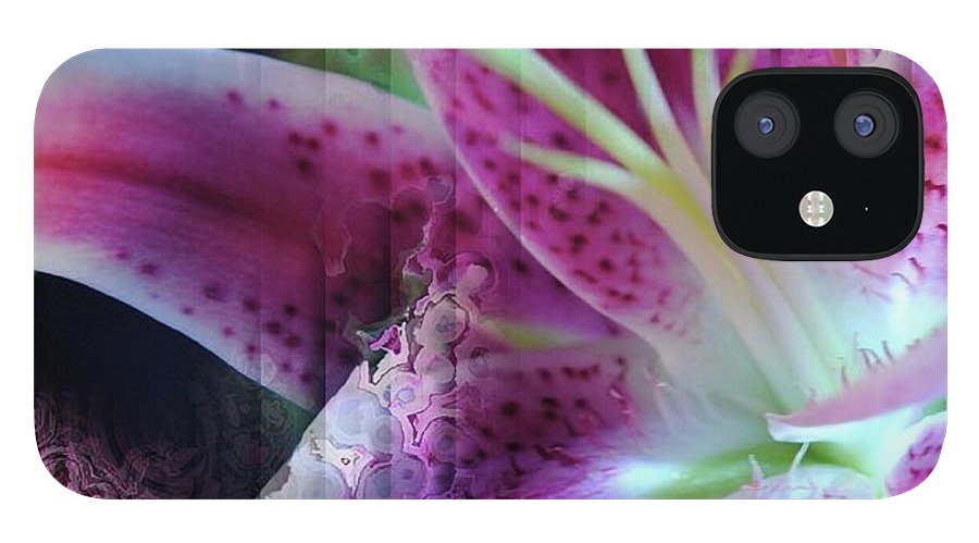 Pink Lily Abstract - Phone Case
