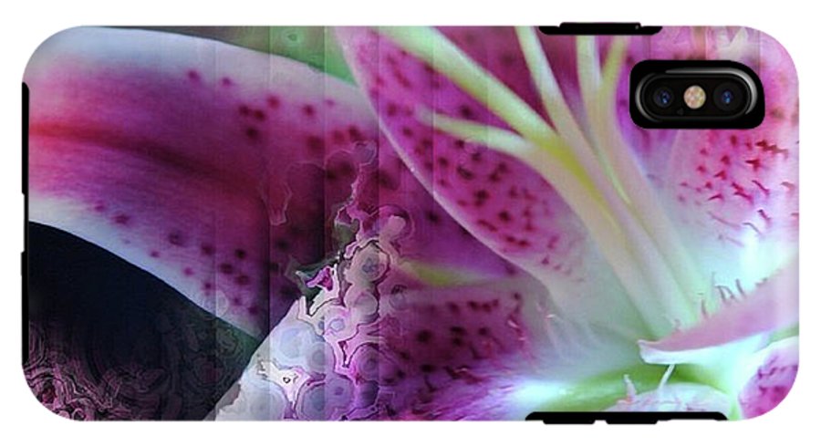 Pink Lily Abstract - Phone Case
