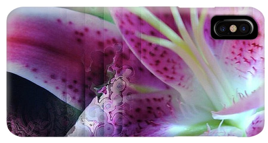 Pink Lily Abstract - Phone Case