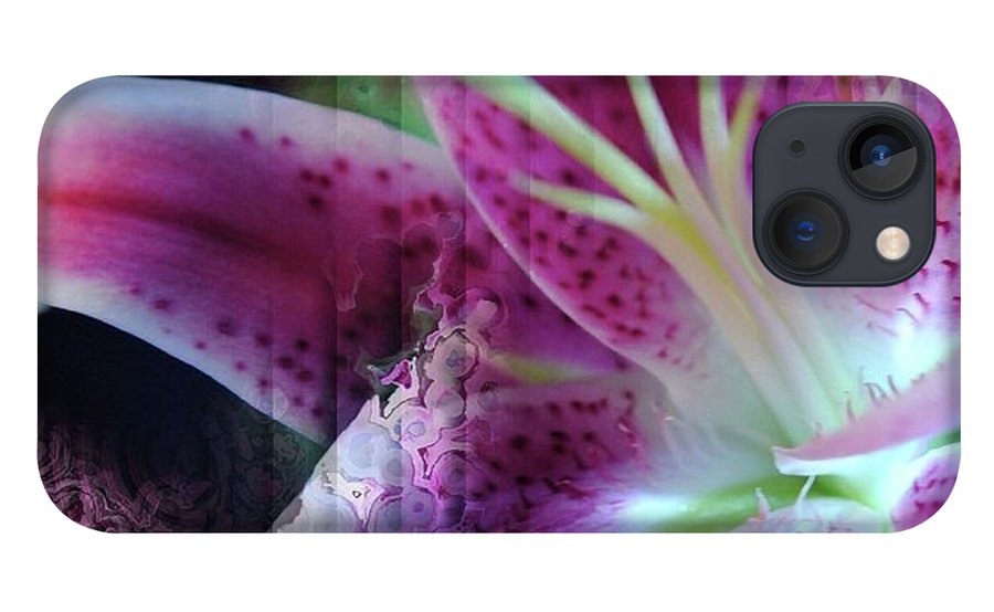Pink Lily Abstract - Phone Case