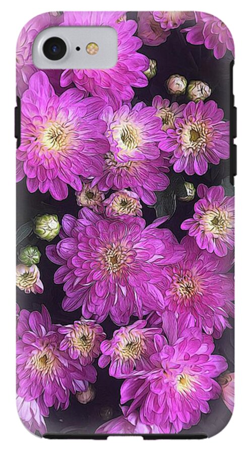 Pink Mums Garden - Phone Case