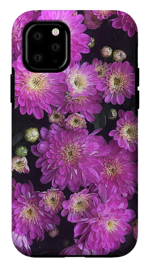 Pink Mums Garden - Phone Case