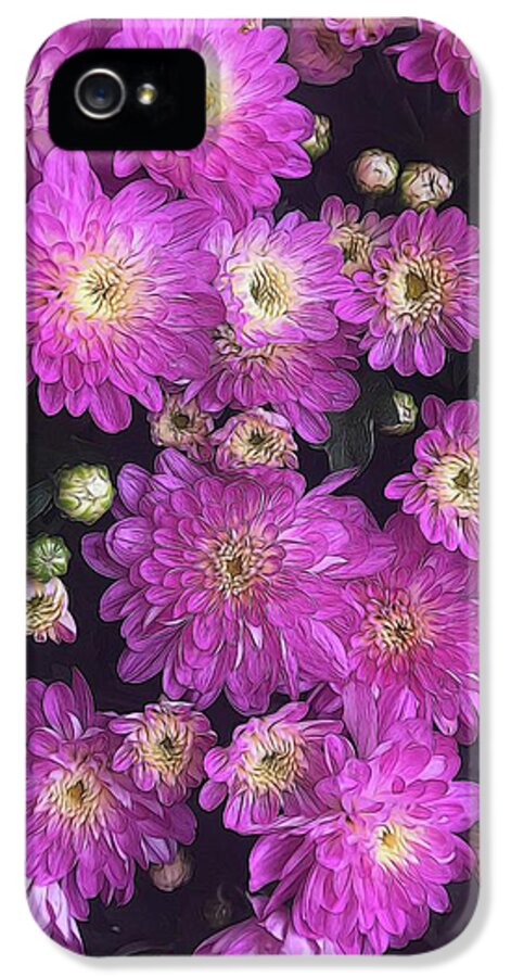 Pink Mums Garden - Phone Case