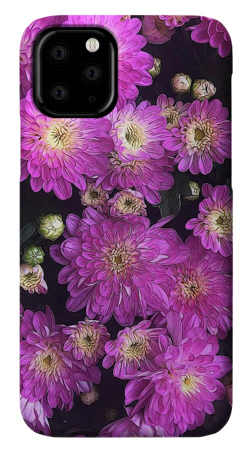 Pink Mums Garden - Phone Case