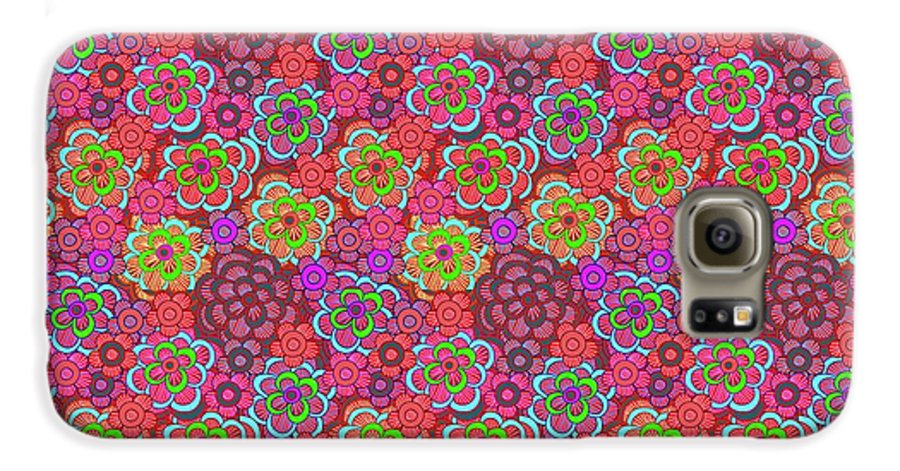 Pink Retro Flowers - Phone Case