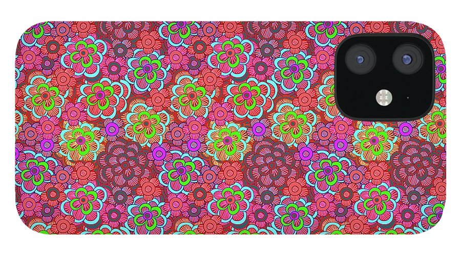 Pink Retro Flowers - Phone Case