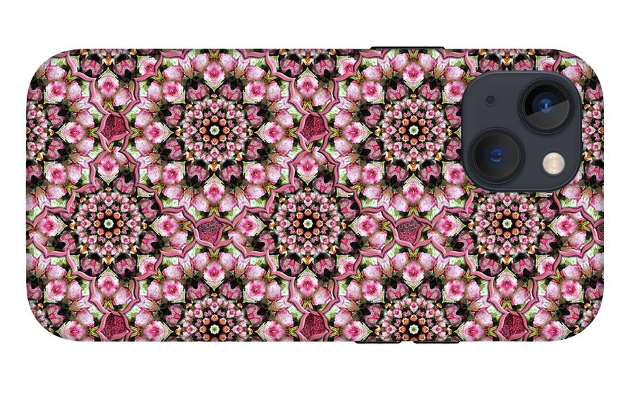 Pink Rose Kaleidoscope - Phone Case